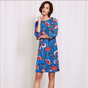 Boden Isabelle Blue Day Bold Floral Shift Dress 6